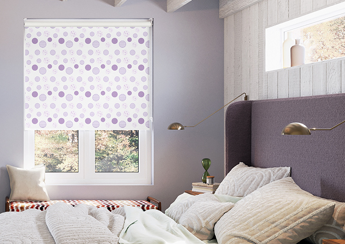 Bubbles, Mauve - Twist&Fit Roller Blind - Image 3
